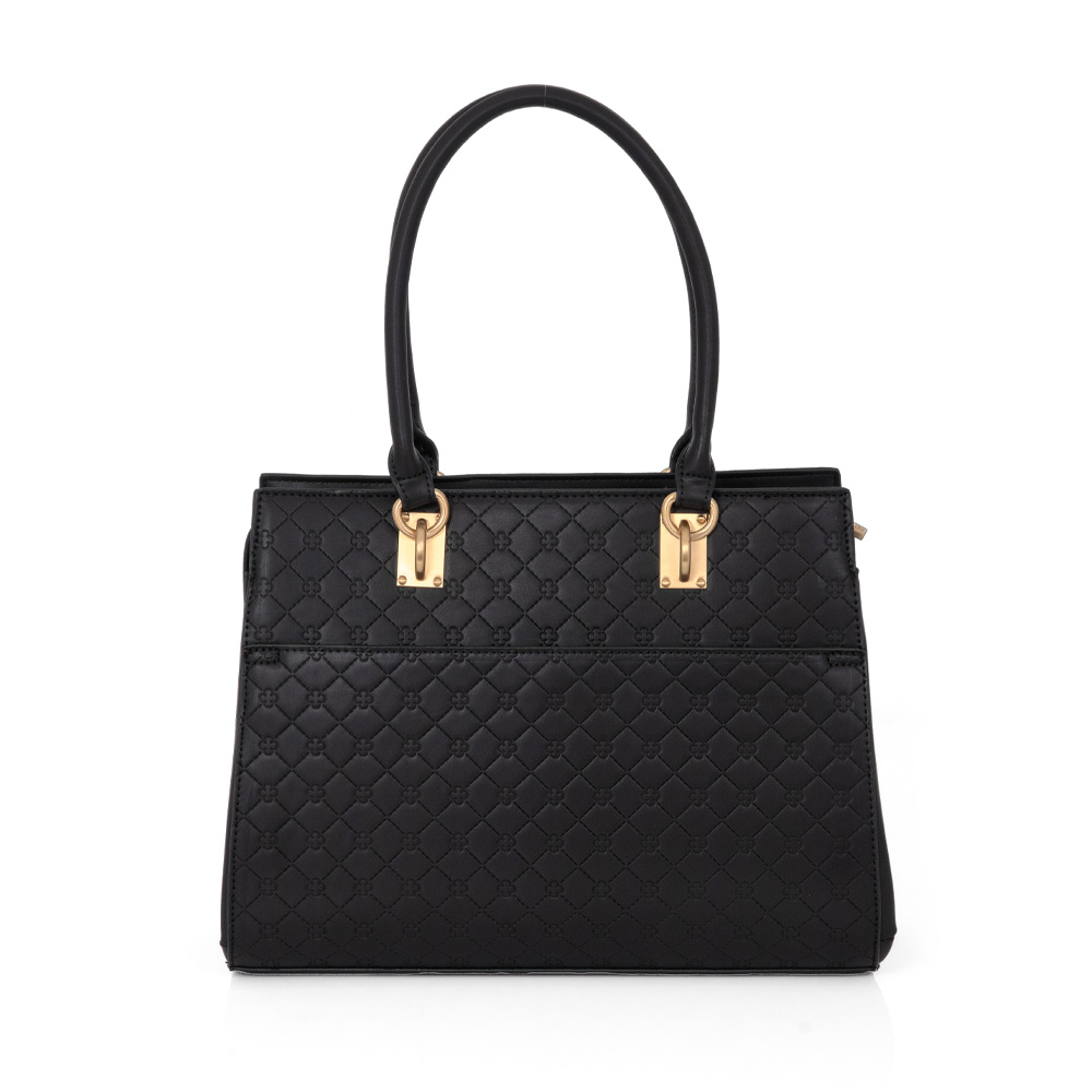 BOLSA GRANDE SHOPPER PRETA TAG image number 3