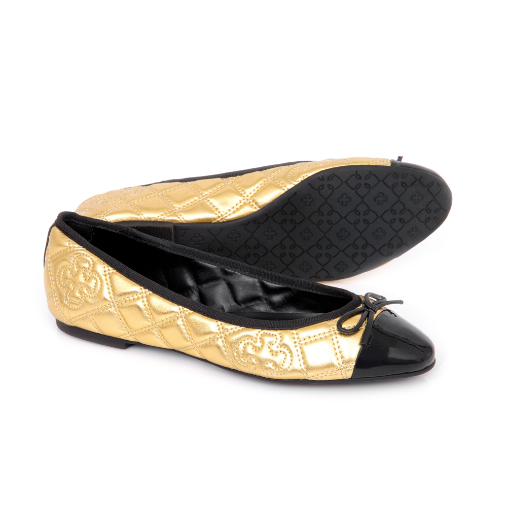 SAPATILHA DOURADA E PRETA MATELASS&Ecirc; image number 3