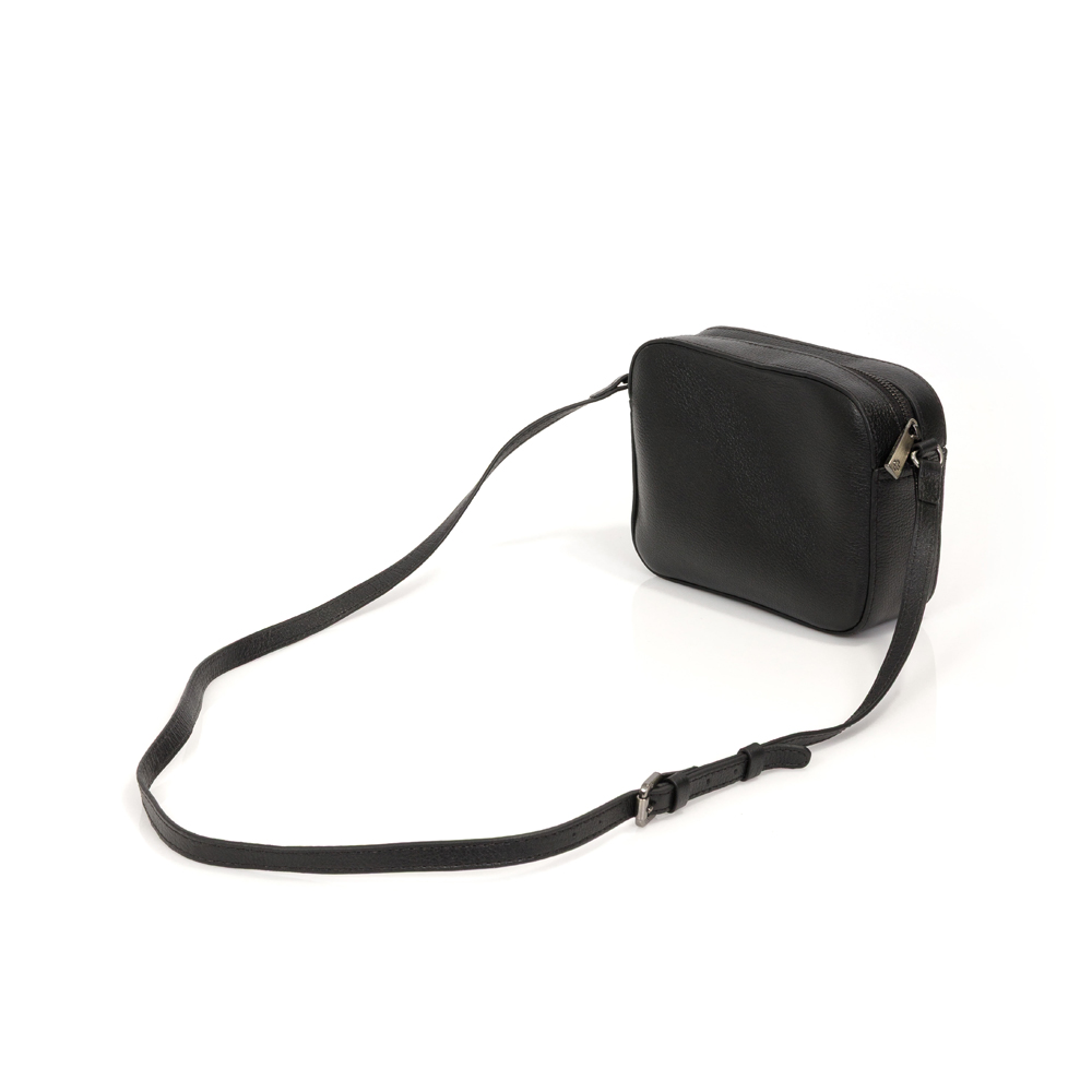 BOLSA PEQUENA TIRACOLO PRETA DE COURO SHOULDER BAG image number 2