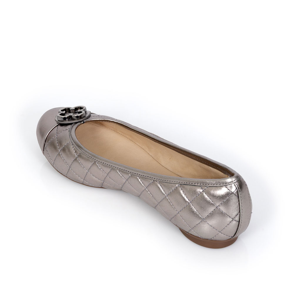 SAPATILHA CATHERINE VINTAGE CINZA PEWTER DE COURO MATELASSÊ image number 2