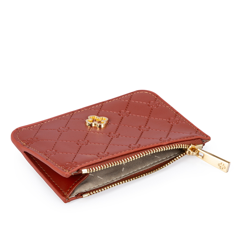 CARTEIRA PEQUENA CARAMELO MONOGRAMA image number 3