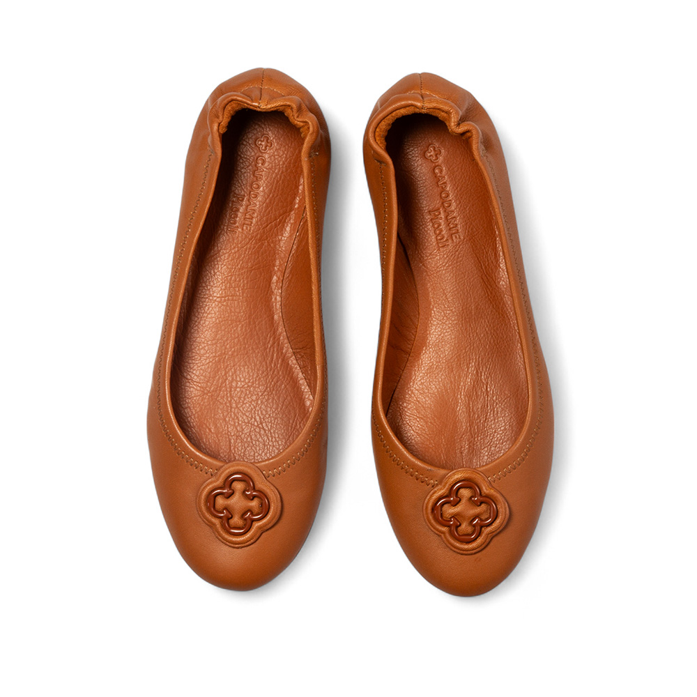 SAPATILHA INFANTIL CARAMELO DE COURO CATHERINE image number 4