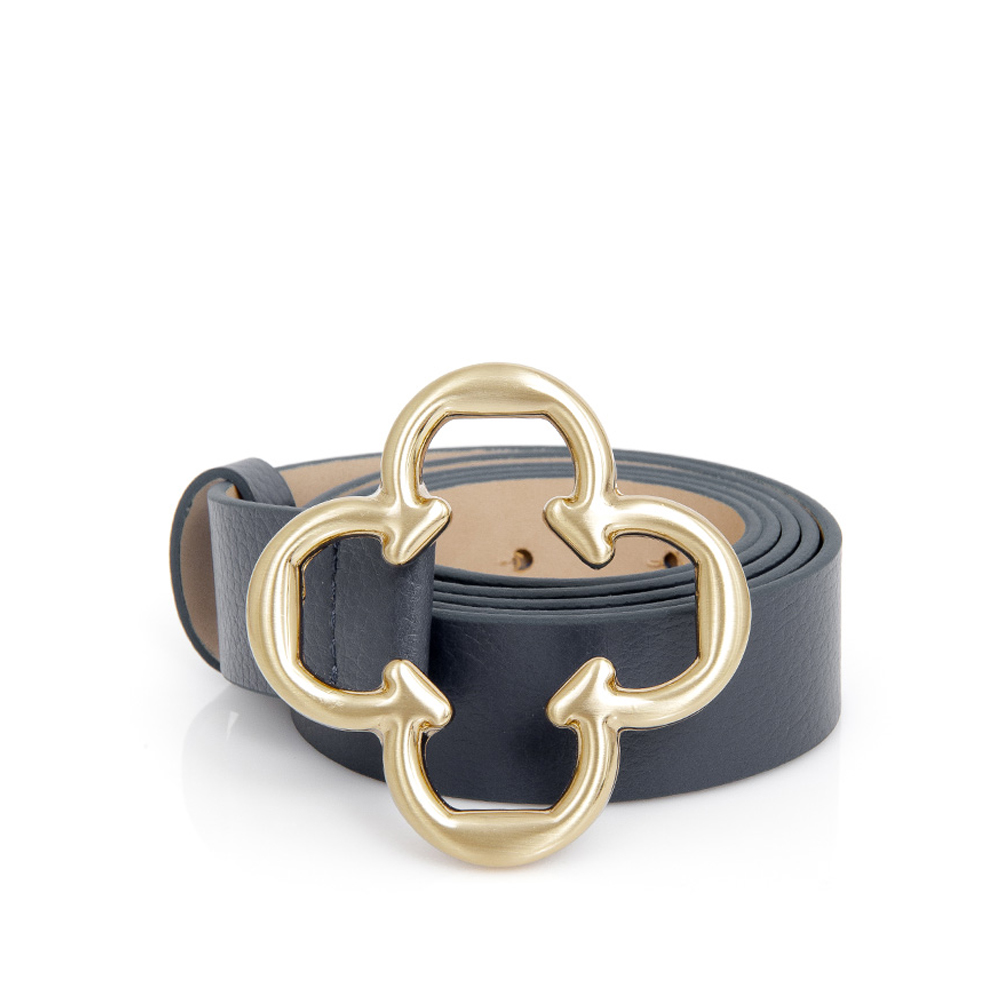 CINTO FEMININO DE COURO AZUL MARINHO image number 0