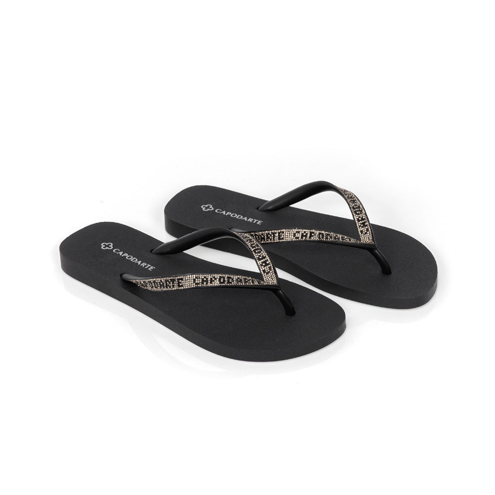 CHINELO DE DEDO TIRAS CAPODARTE PRETO image number 1