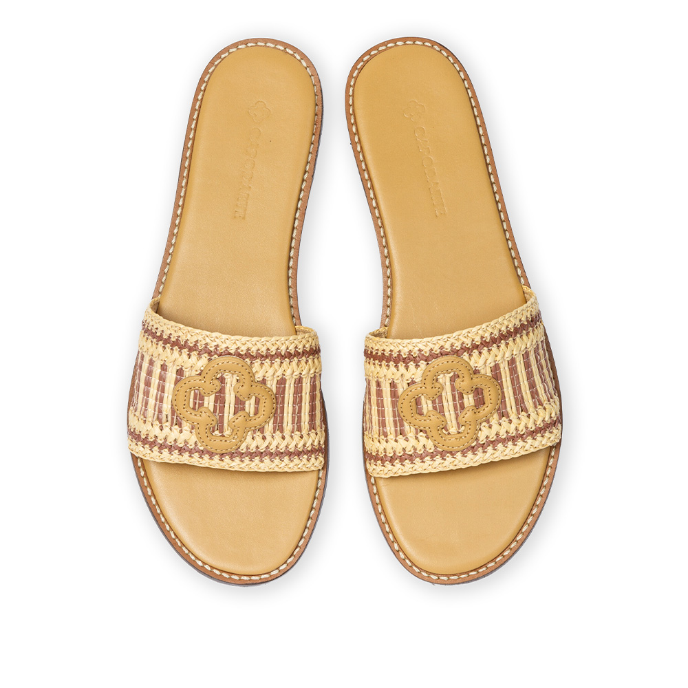 CHINELO SLIDE BEGE SAVANA TRAMADO image number 4