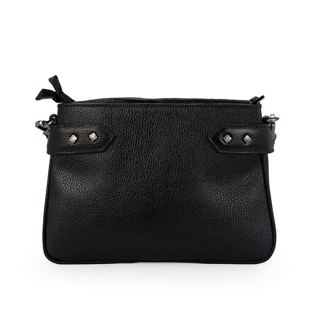 BOLSA PEQUENA TIRACOLO PRETA COURO SHOULDER BAG image number 2