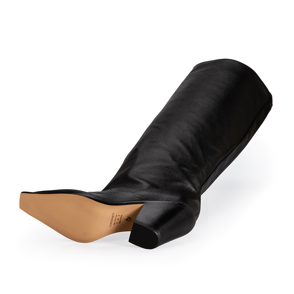 BOTA PRETA SALTO GROSSO COURO image number 4