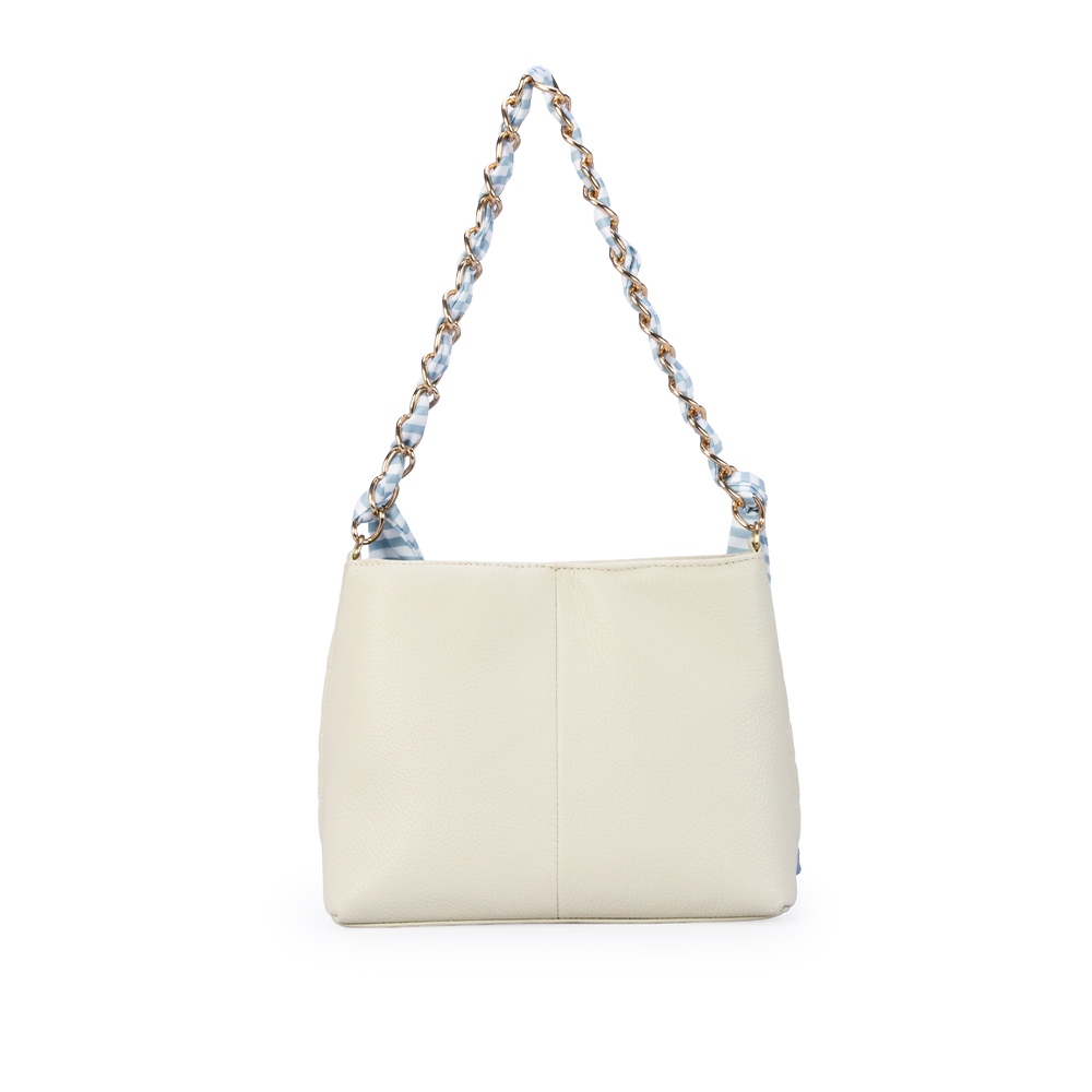 BOLSA BRANCA DUNA DE COURO SHOULDER BAG + LEN&Ccedil;O REMOV&Iacute;VEL image number 2