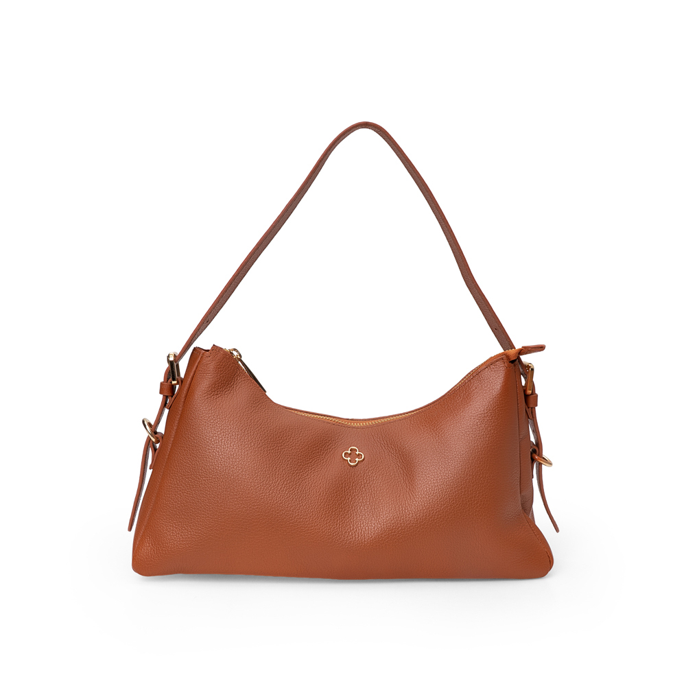 BOLSA CARAMELO DE COURO SHOULDER BAG image number 0