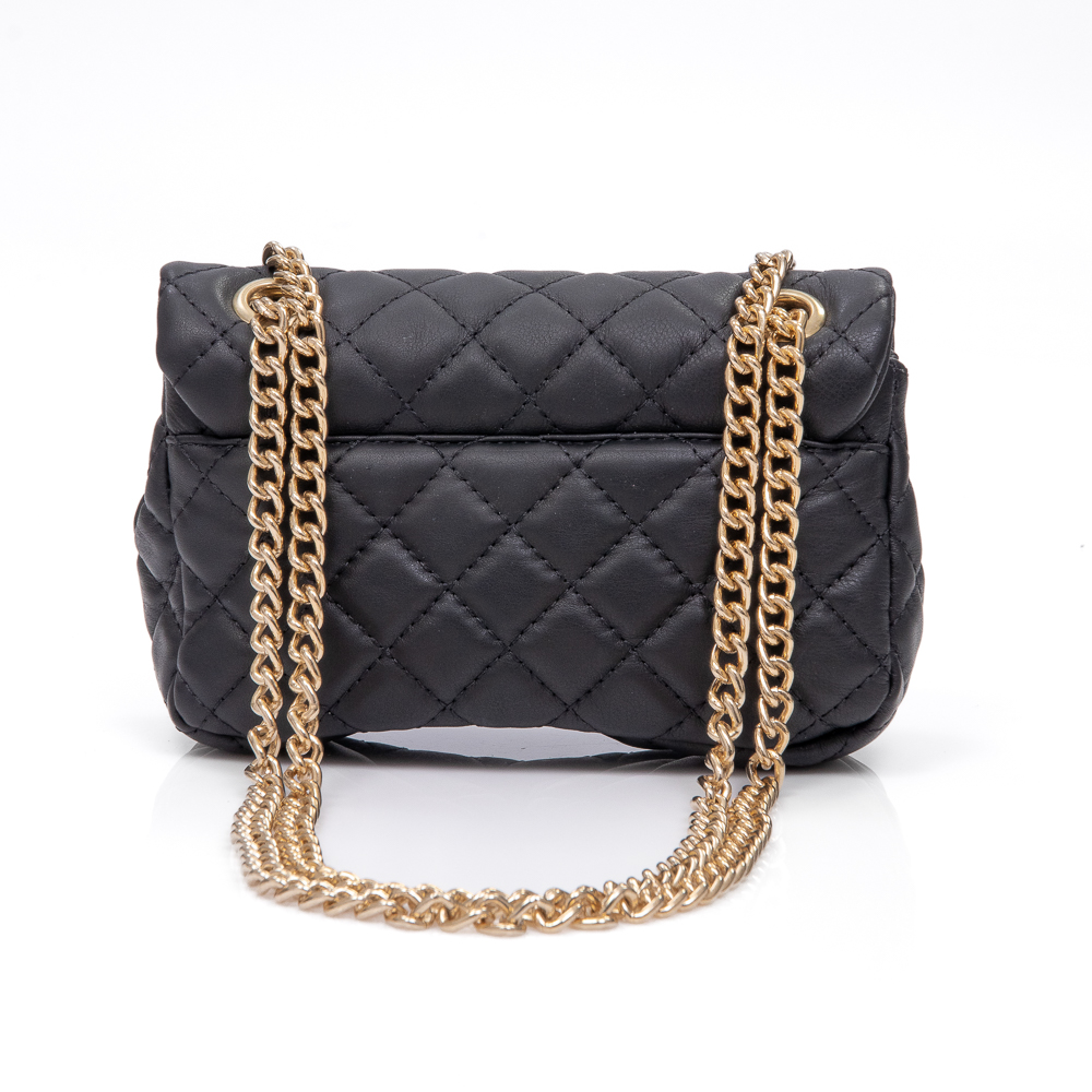 BOLSA PEQUENA PRETA COURO MATELASS&Ecirc; OLIVIA image number 4