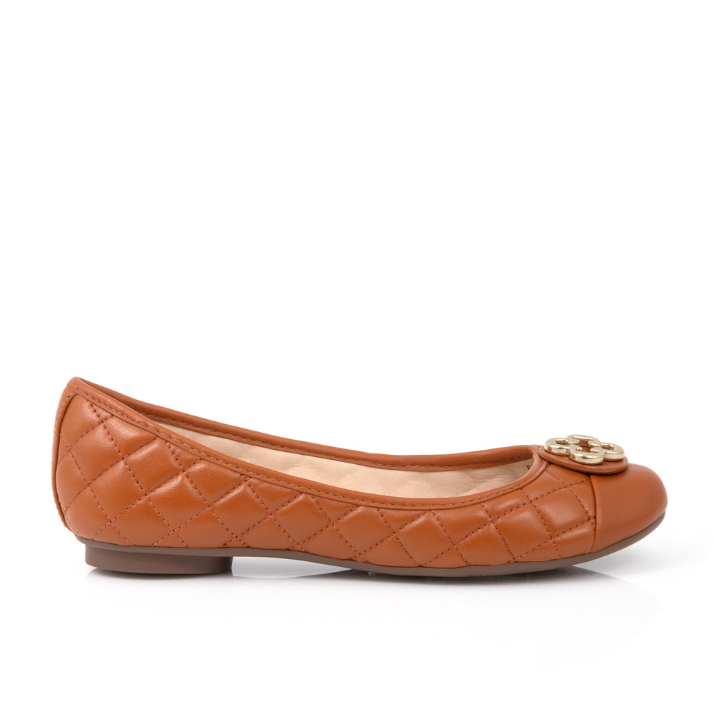 SAPATILHA DE COURO CARAMELO CAMEL CATHERINE image number 0
