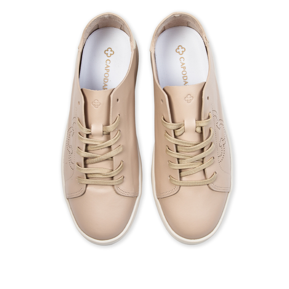 T&Ecirc;NIS CASUAL NUDE SEDA DE COURO AMARRA&Ccedil;&Atilde;O FEMININO image number 4