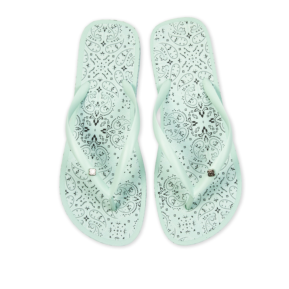 CHINELO DE DEDO ESTAMPA PAISLEY VERDE MATCHA image number 4