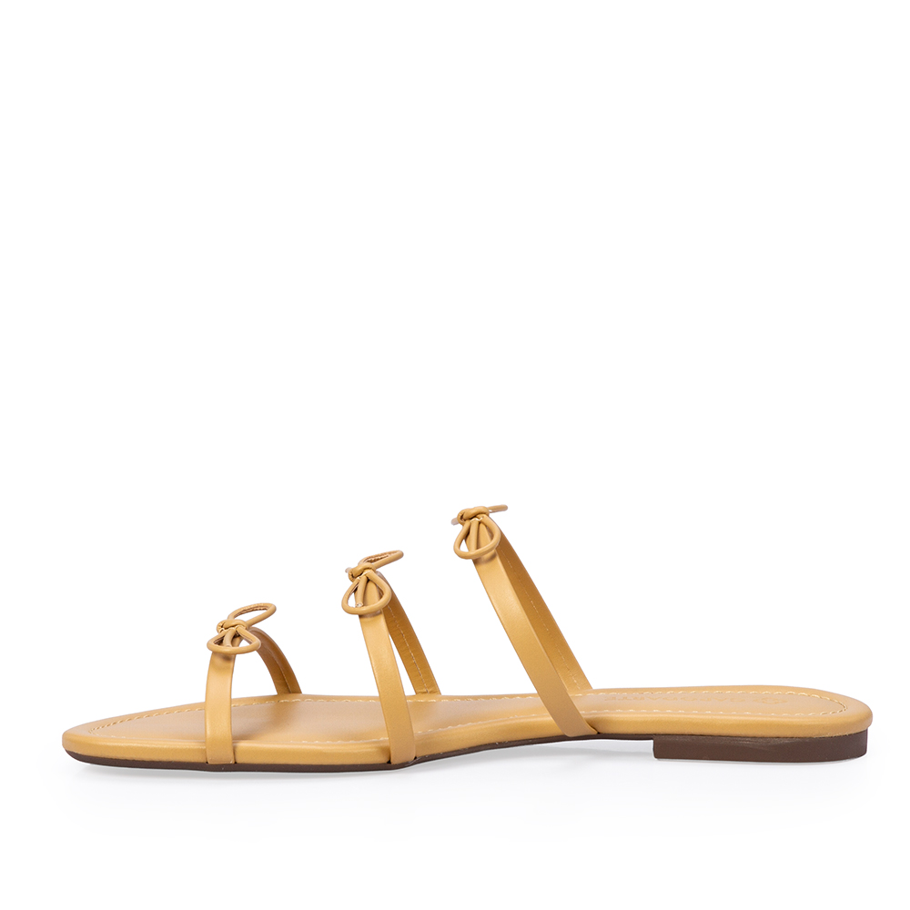 CHINELO RASTEIRO COURO BEGE SAVANA COM LA&Ccedil;OS image number 2