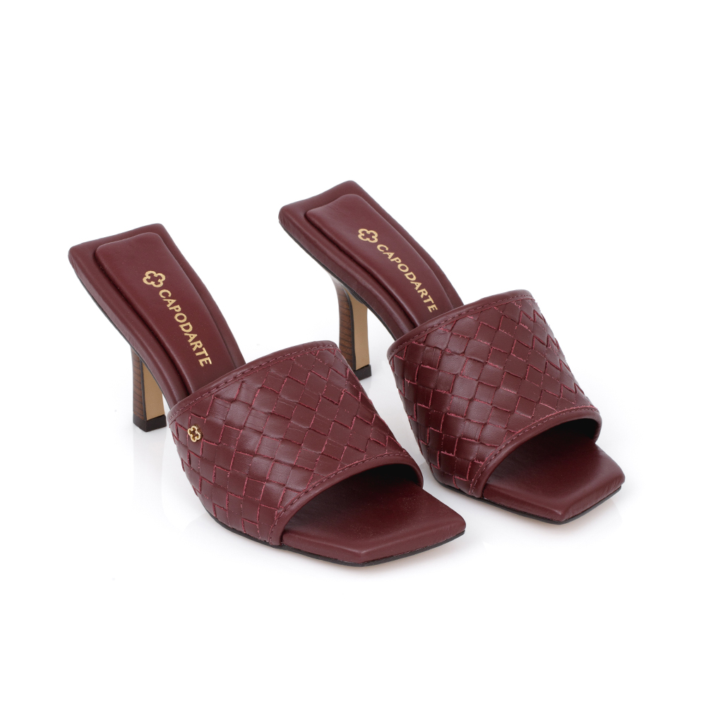 MULE COURO BORD&Ocirc; TRESS&Ecirc; image number 2