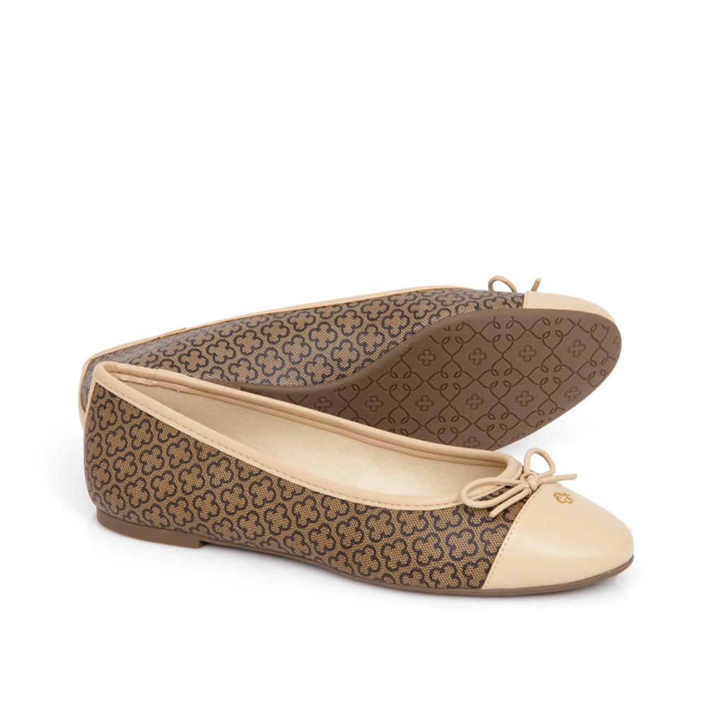 SAPATILHA NUDE SEDA LA&Ccedil;O MONOGRAMA image number 3