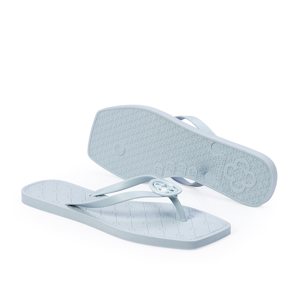 CHINELO DE DEDO BICO QUADRADO AZUL TURMALINA image number 3