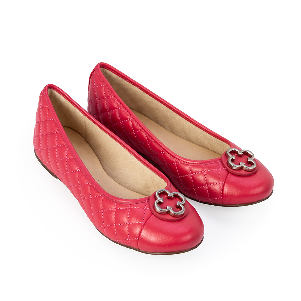 SAPATILHA CATHERINE INFANTIL COURO ROSA MAGNOLIA image number 1