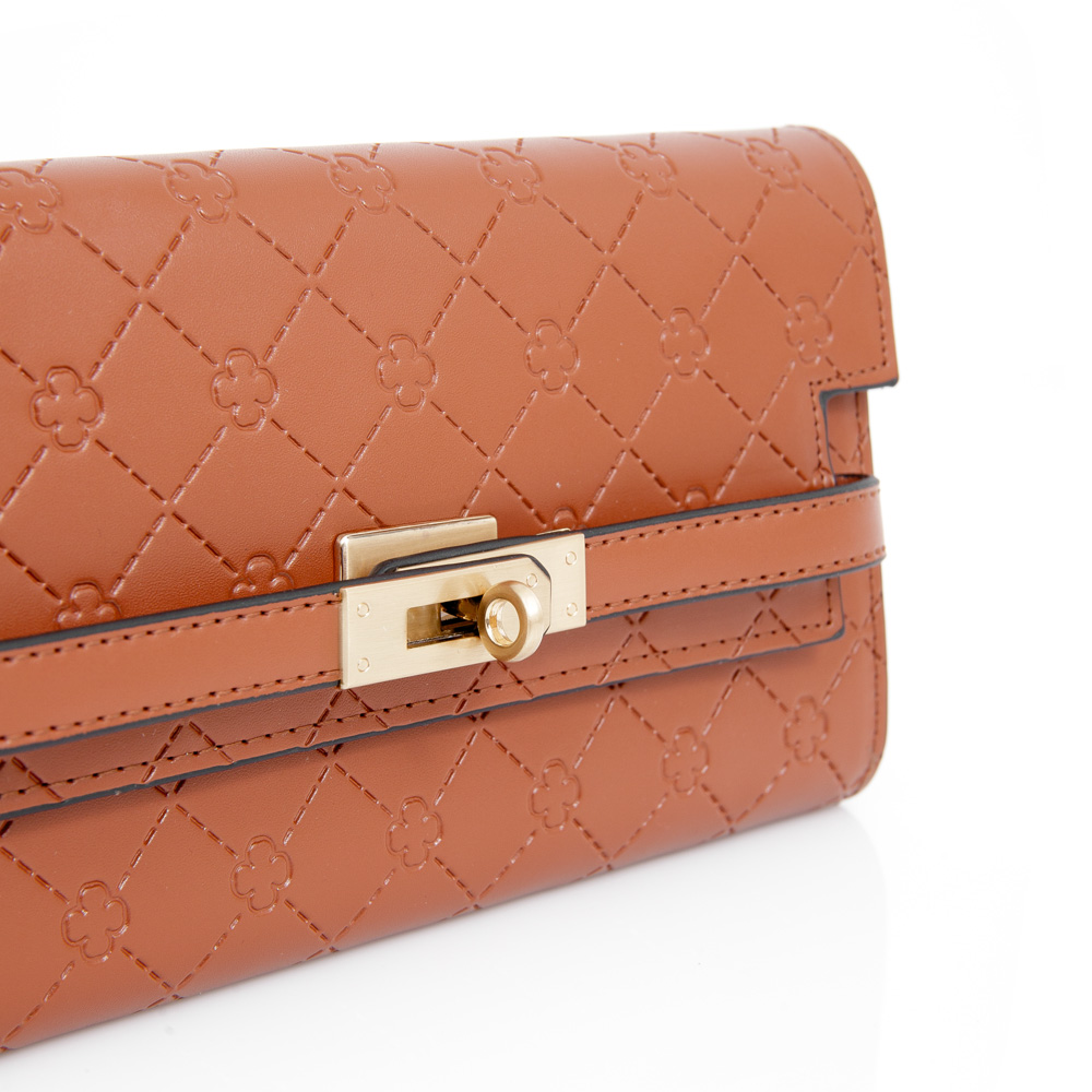 CARTEIRA M&Eacute;DIA CARAMELO MONOGRAMA image number 3