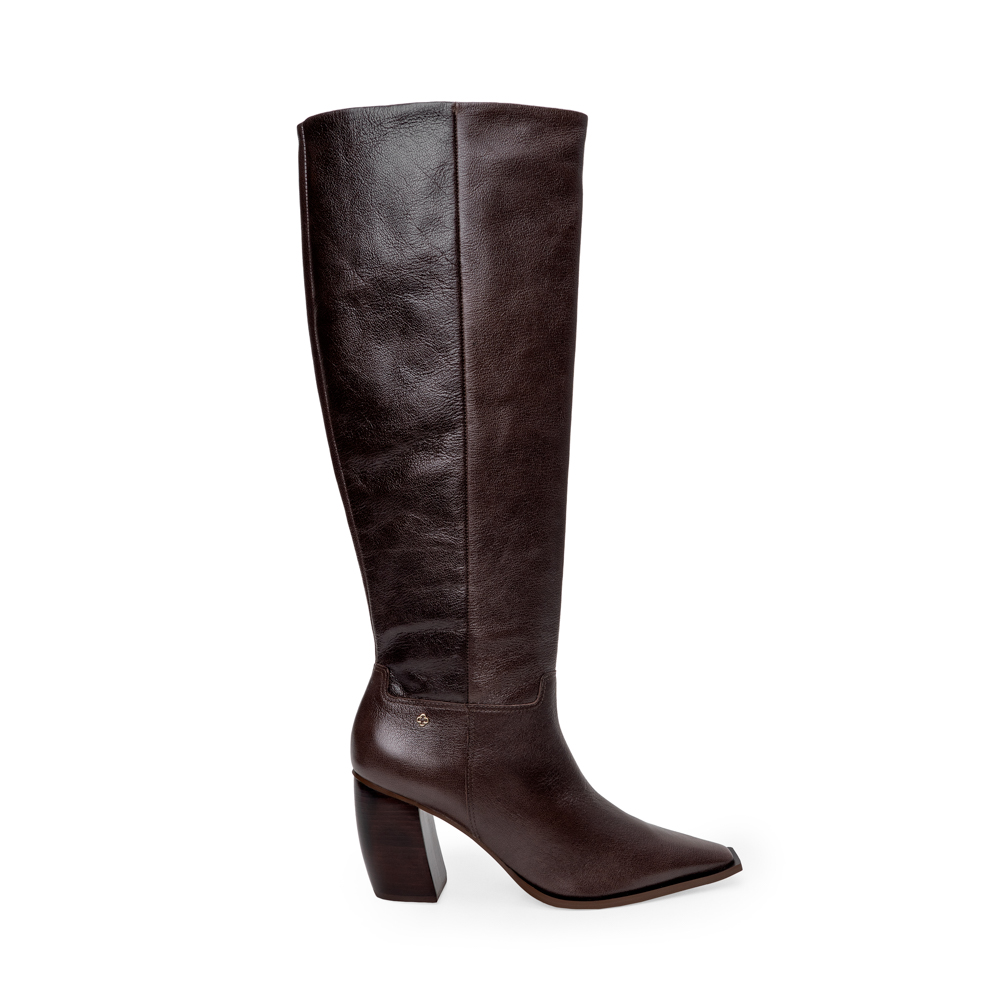 BOTA CANO LONGO MARROM TOBACCO DE COURO image number 0
