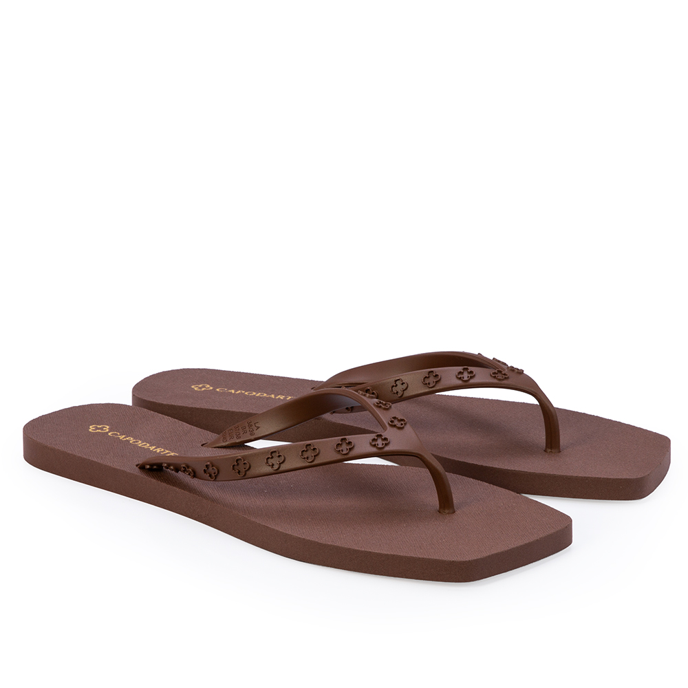 KIT CHINELO DE DEDO MARROM  + VISEIRA MONOGRAMA image number 2