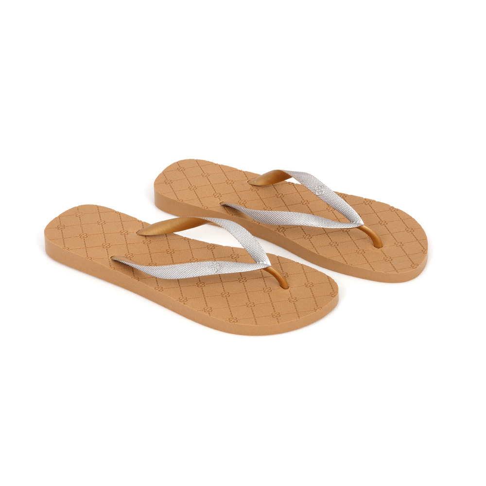 KIT CHINELO DE DEDO E NÉCESSAIRE DOURADA image number 2