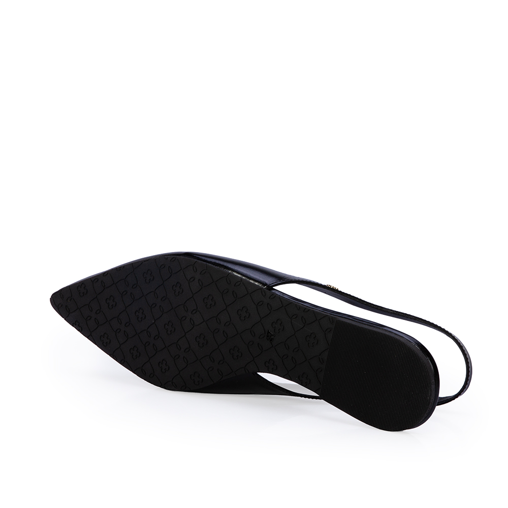 SAPATILHA SLINGBACK PRETA DE COURO image number 3