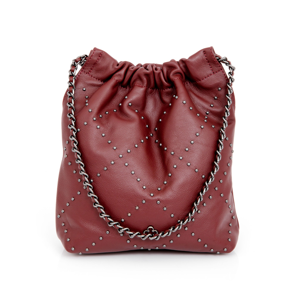 BOLSA BORD&Ocirc; COURO AL&Ccedil;A CORRENTE HOBO image number 3