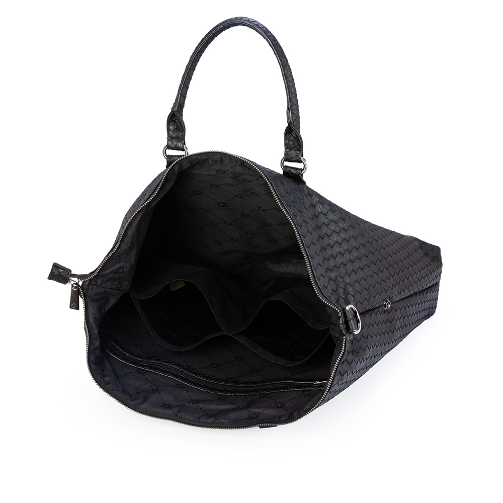 MALA GRANDE DE M&Atilde;O PRETA TRESS&Ecirc; image number 4