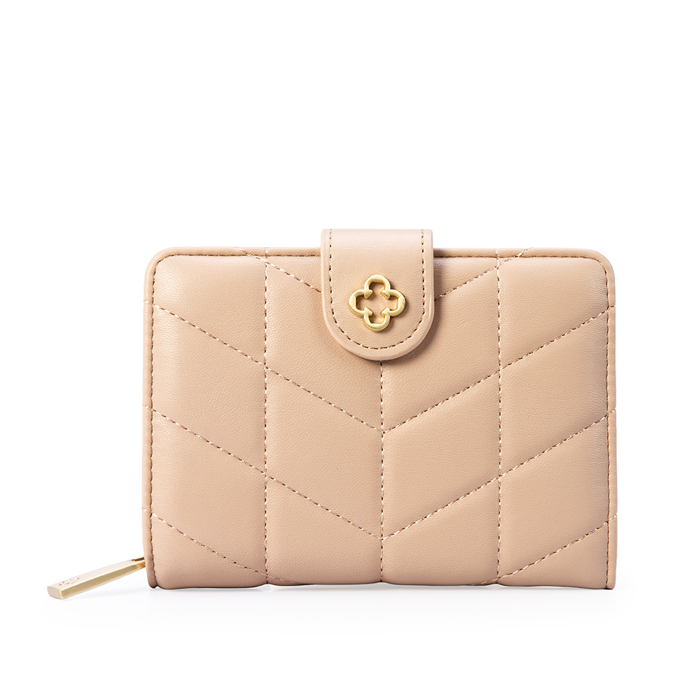 CARTEIRA NUDE SEDA MATELASS&Ecirc; image number 0