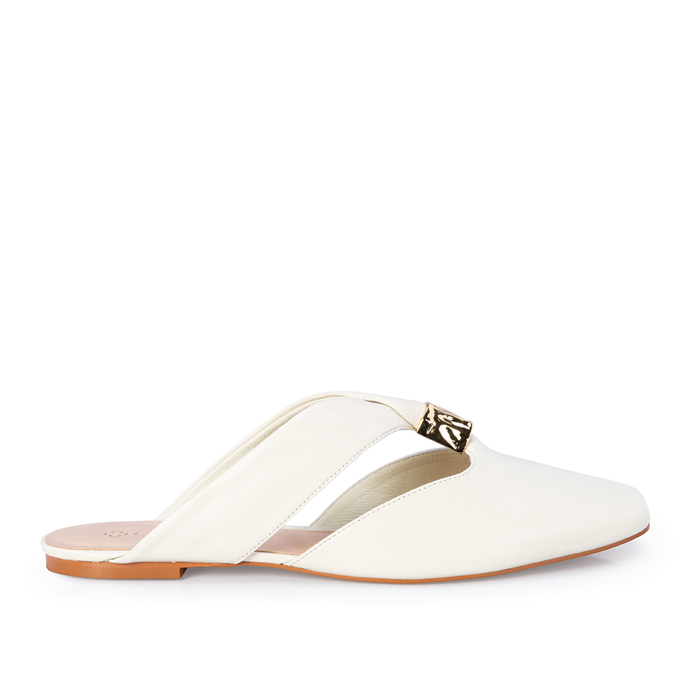 MULE BRANCA DUNA DE COURO image number 0