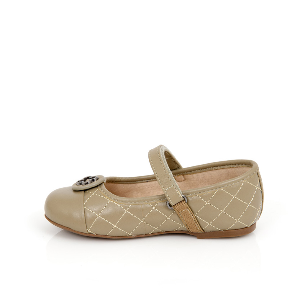 SAPATILHA BEB&Ecirc; VERDE ALBERO DE COURO MATELASS&Ecirc; VELCRO CATHERINE image number 3