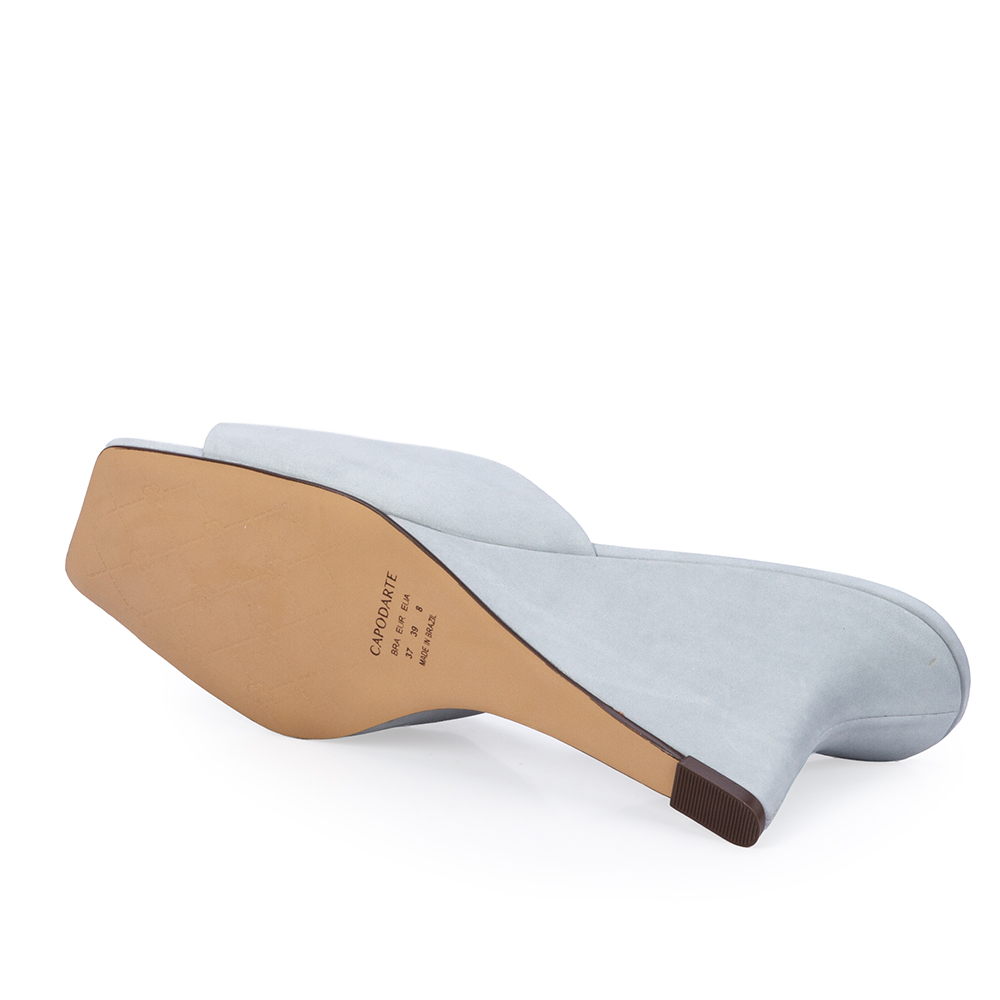 MULE SALTO ANABELA AZUL TURMALINA COURO NOBUCK image number 3