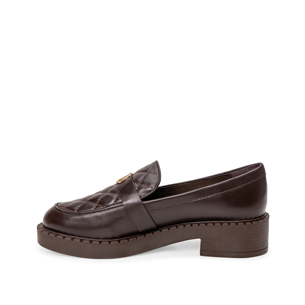 LOAFER MOCASSIM MARROM DE COURO MATELASSÊ image number 2