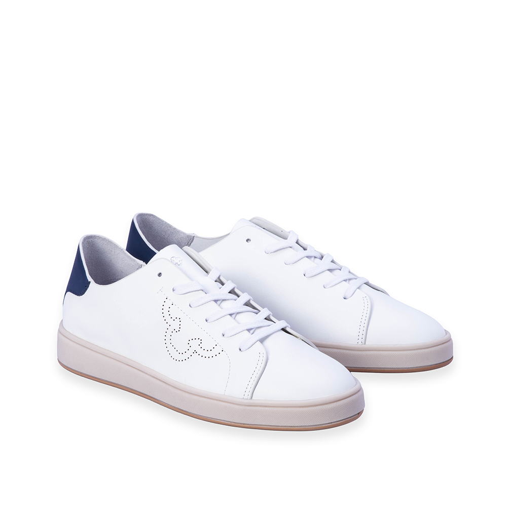 T&Ecirc;NIS CASUAL FEMININO BRANCO DE COURO AMARRA&Ccedil;&Atilde;O image number 1