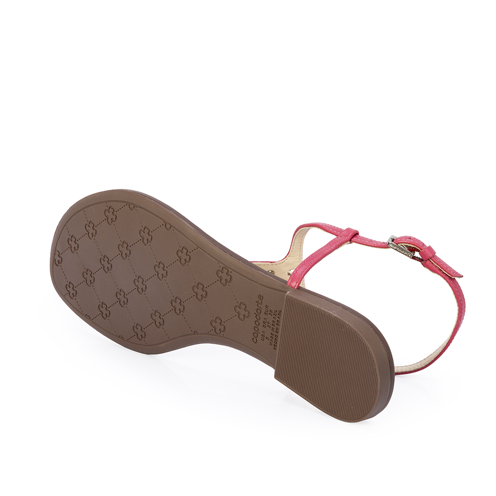 SANDÁLIA RASTEIRA COURO ROSA MAGNOLIA image number 3