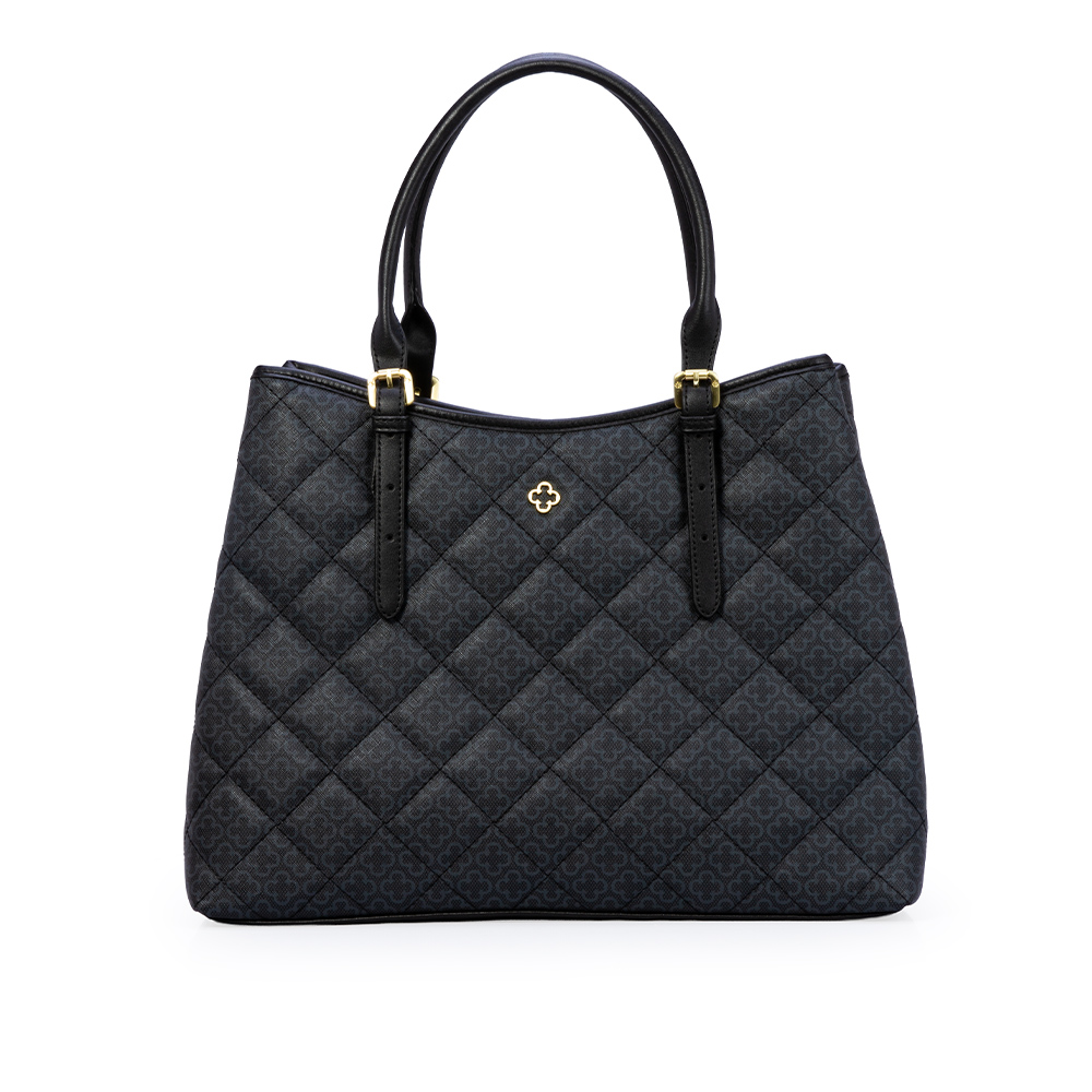 BOLSA SHOPPER PRETA MONOGRAMA Capodarte