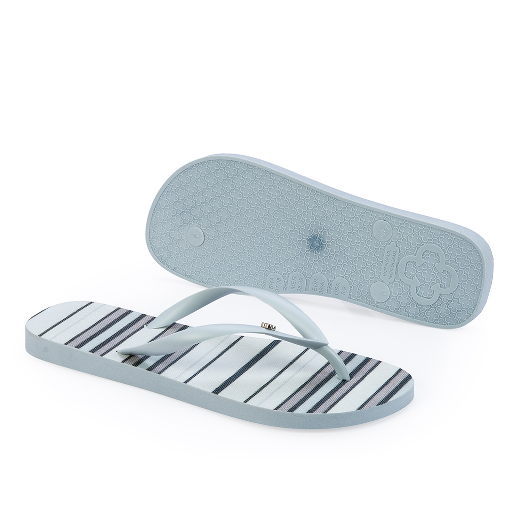 CHINELO DE DEDO AZUL TURMALINA COM LISTRAS image number 3