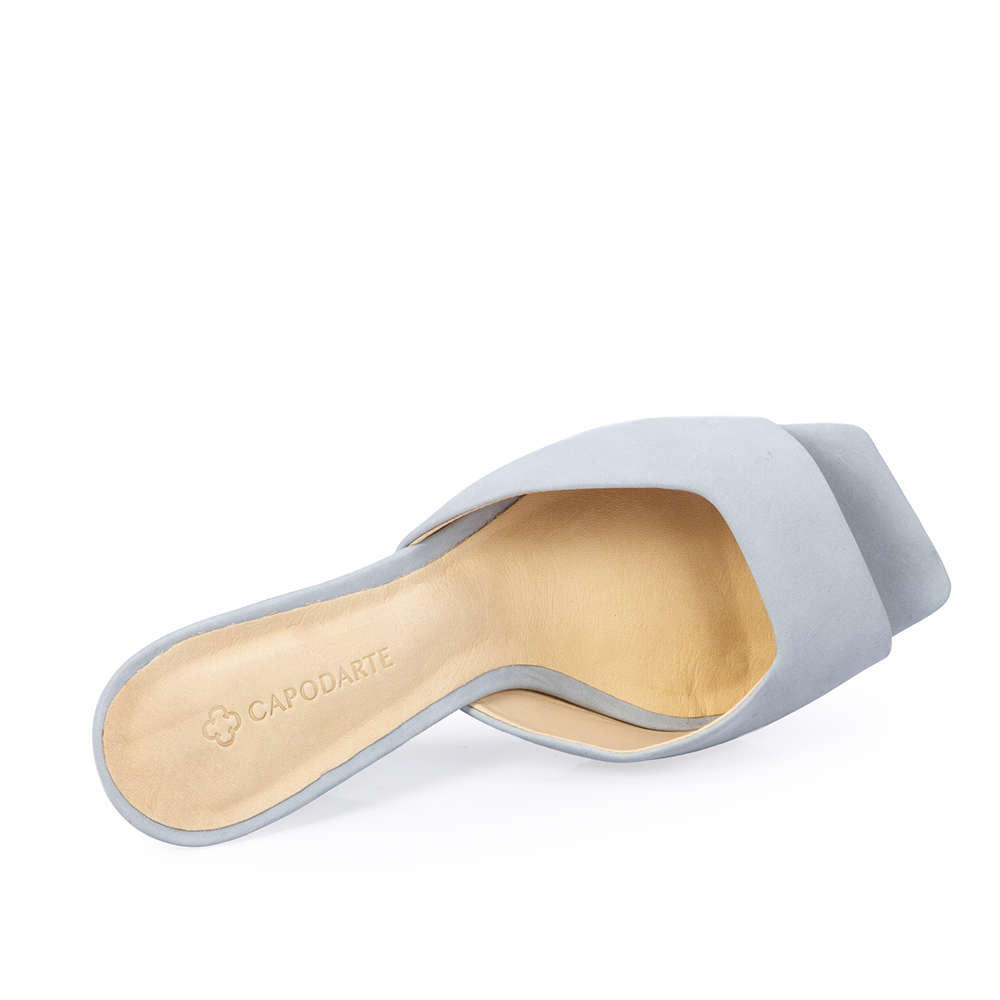 MULE SALTO ANABELA AZUL TURMALINA COURO NOBUCK image number 4