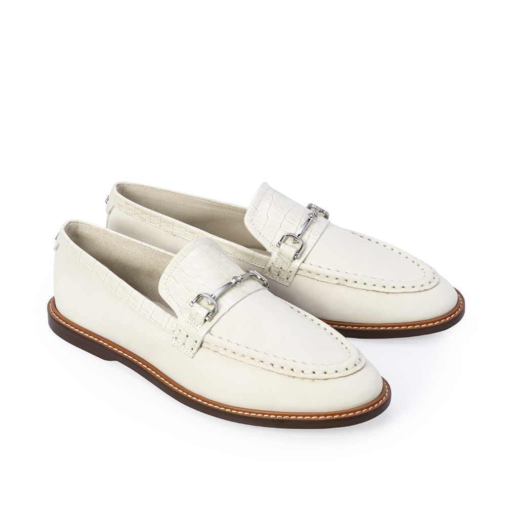 LOAFER MOCASSIM BRANCO DUNA DE COURO BRIDÃO image number 1