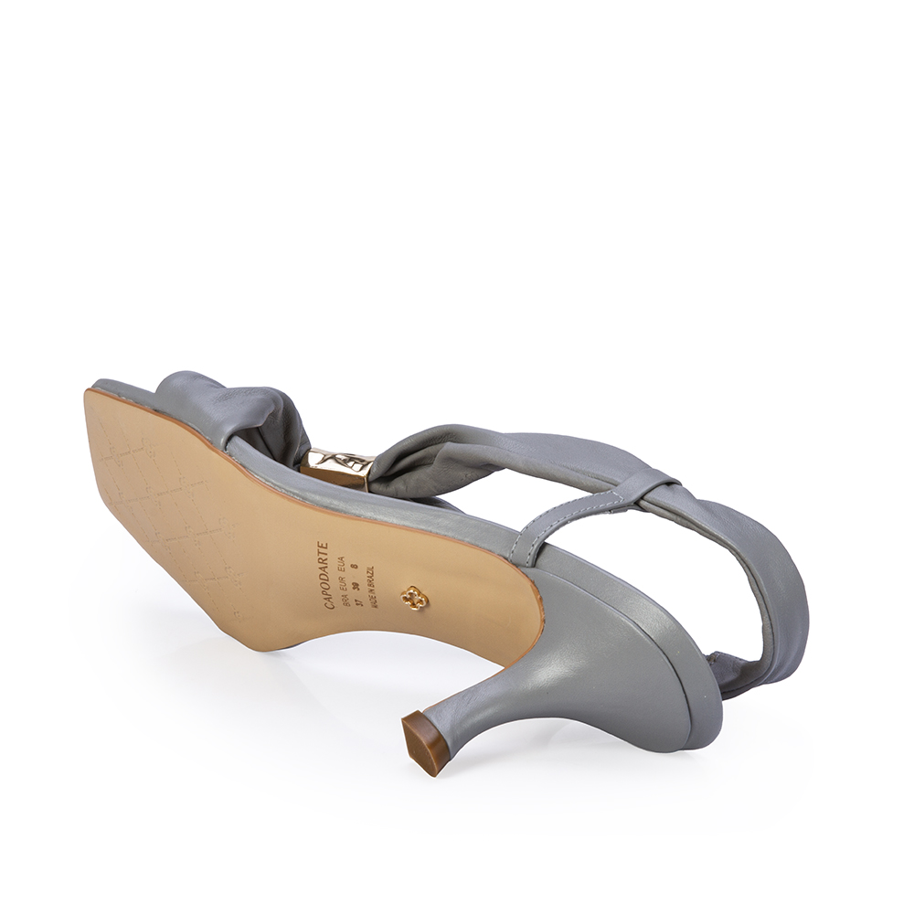 SAND&Aacute;LIA SALTO M&Eacute;DIO COURO CARBONO image number 3