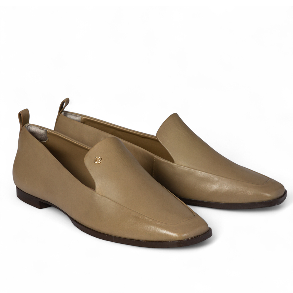 LOAFER MOCASSIM  VERDE ALBERO DE COURO BICO QUADRADO image number 1