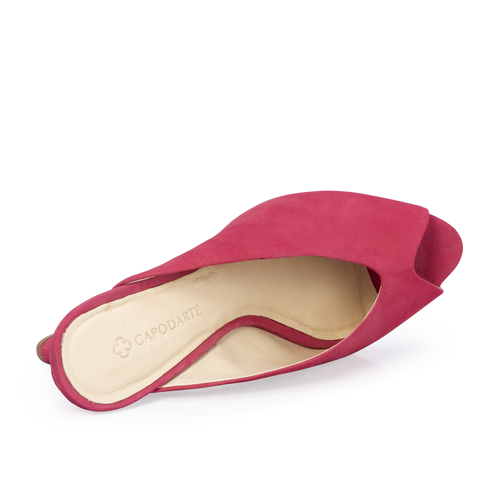 MULE SALTO ANABELA ROSA MAGN&Oacute;LIA DE COURO NOBUCK image number 4