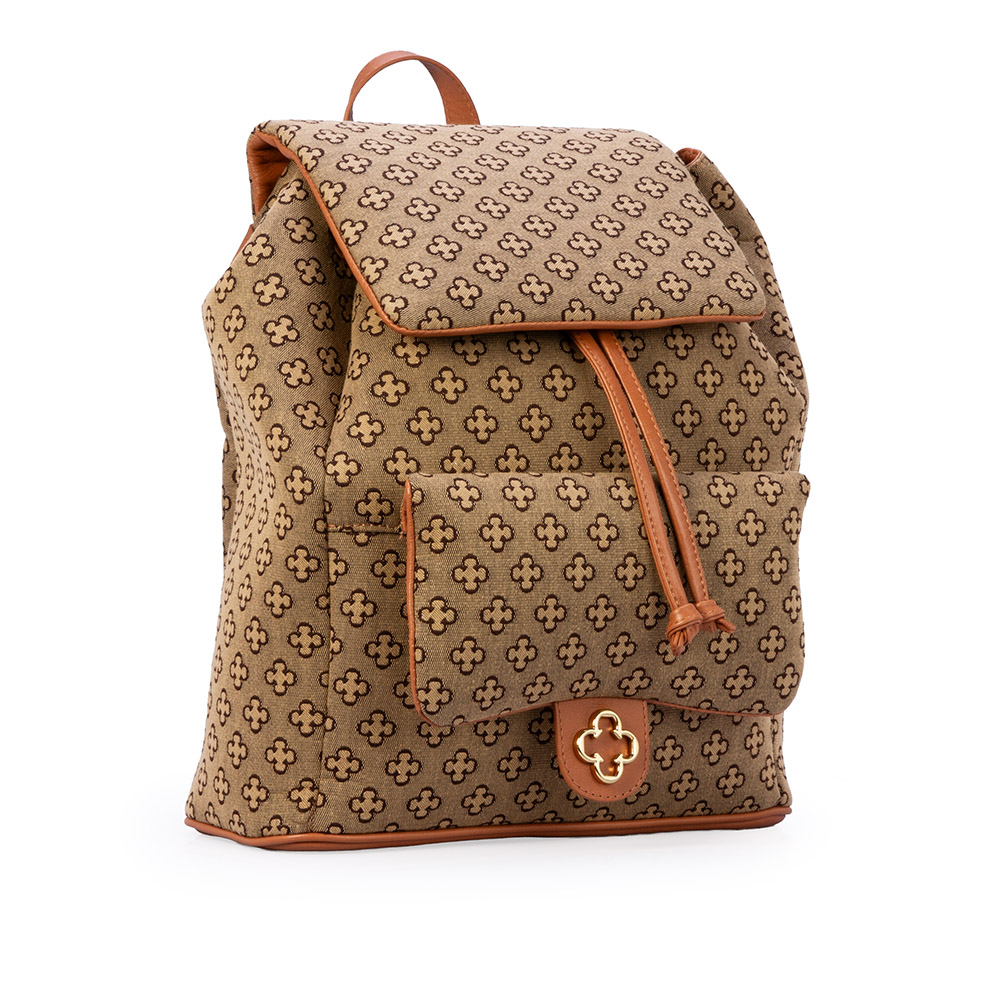MOCHILA FEMININA CARAMELO MONOGRAMA image number 3