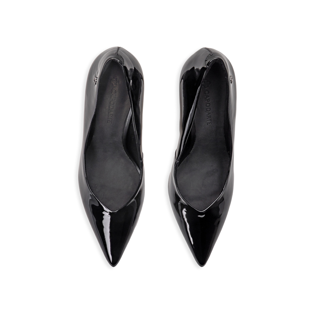 SCARPIN SALTO ALTO PRETO VERNIZ image number 4