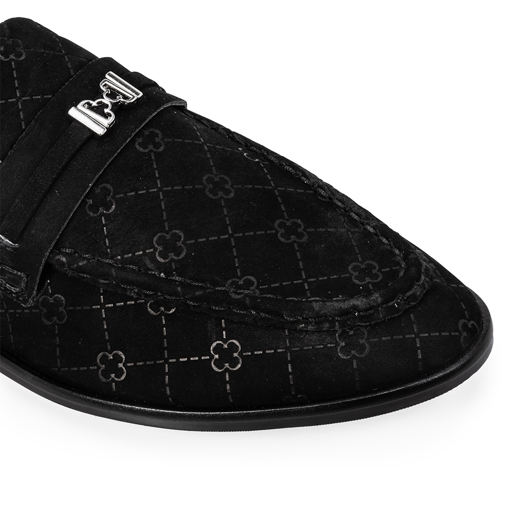 LOAFER MOCASSIM PRETO DE COURO MONOGRAMA image number 1