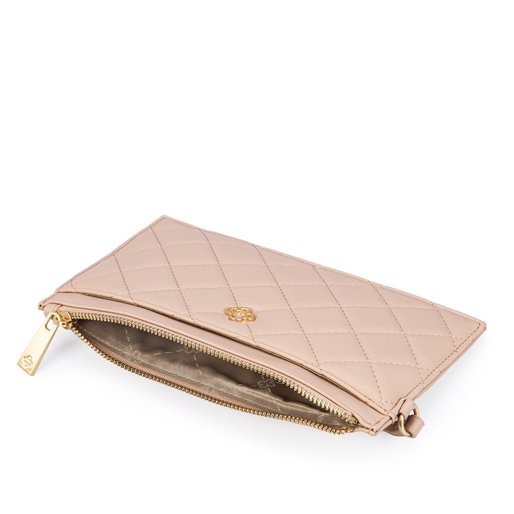 CARTEIRA FEMININA NUDE SEDA MATELASS&Ecirc; image number 3