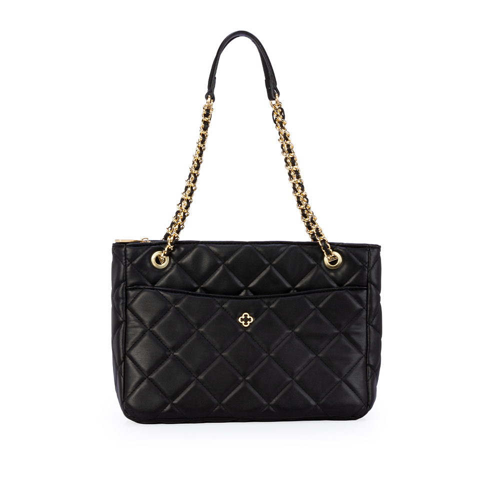 BOLSA GRANDE PRETA MATELASS&Ecirc; SHOPPER image number 0