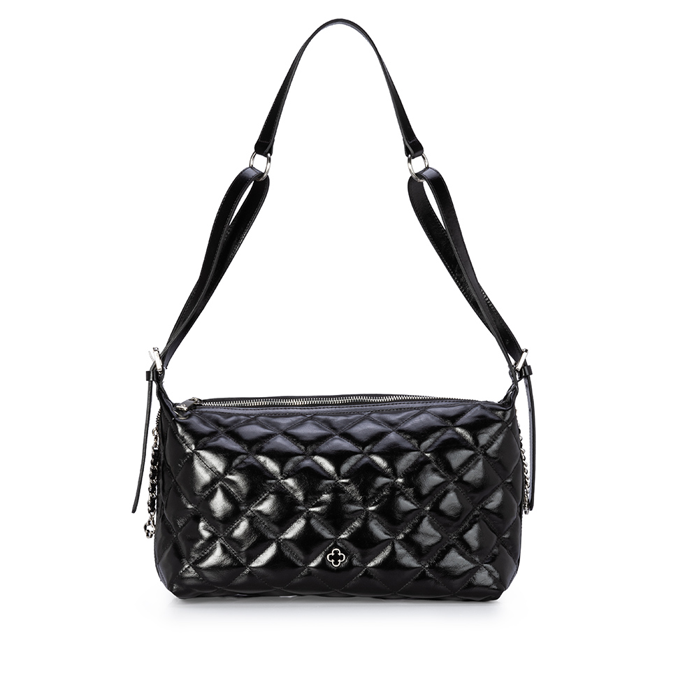 BOLSA SHOULDER BAG COURO PRETA image number 1