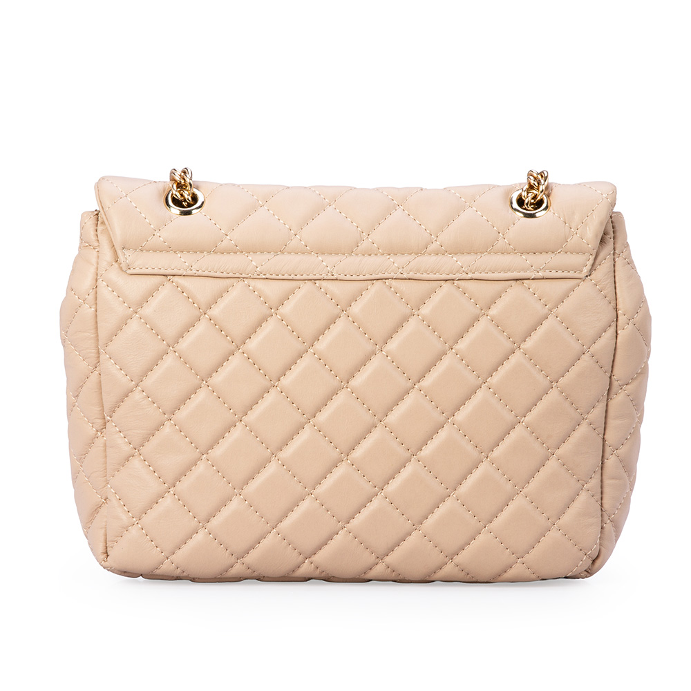 BOLSA SHOULDER BAG DE COURO MATELASS&Ecirc; NUDE OLIVIA image number 2